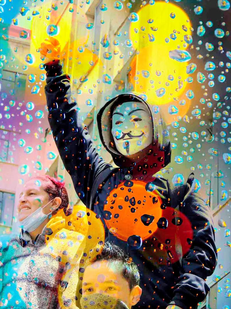 Desobediencia civil<br />
Foto collage digital<br />
2023