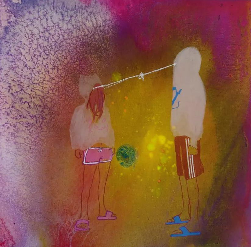 Jaime Wulff, Fineshine, pintura acrílica en lienzo, 2022.